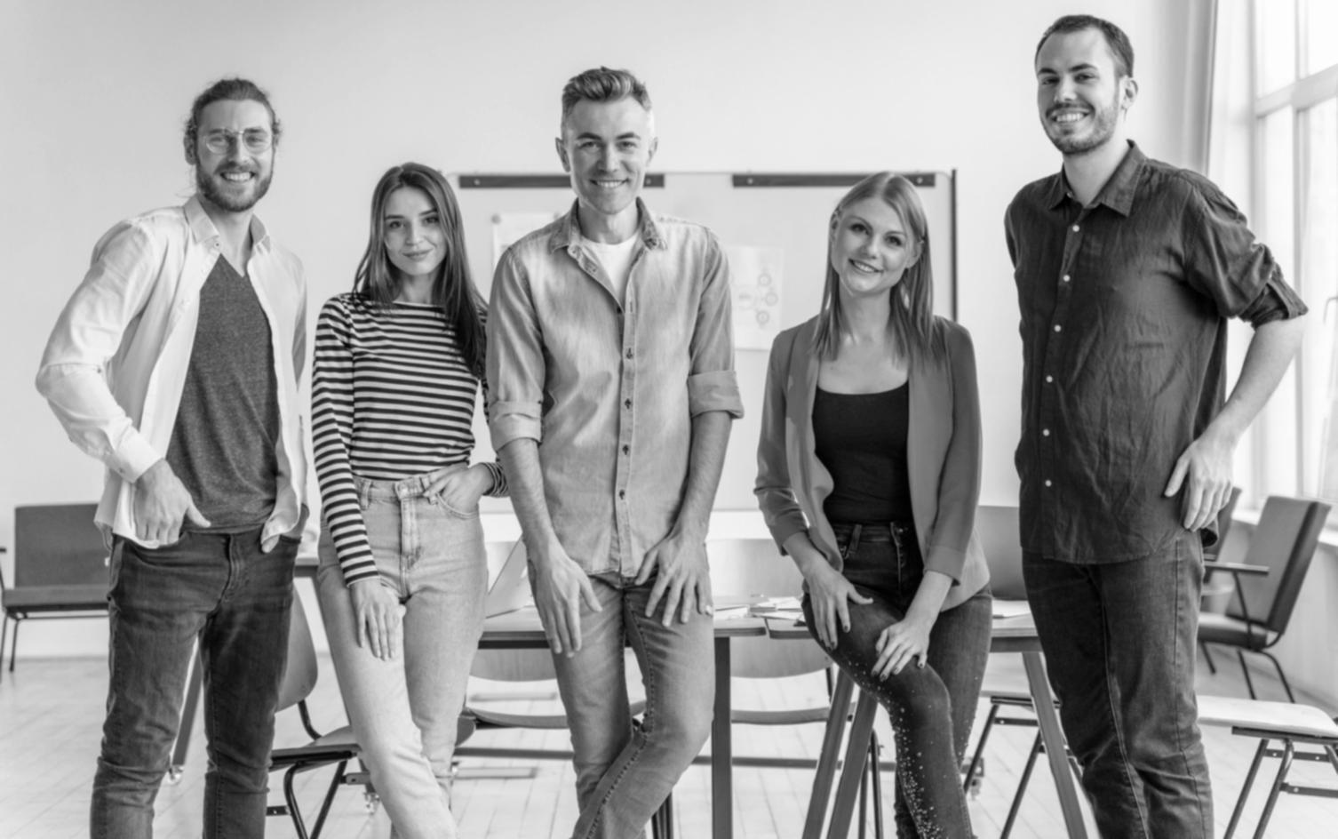 Business professional reviewing quarterly financial statements